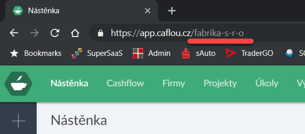 Název účtu pro email